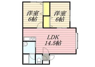 モデュロール西野Ⅰ【203号室】の間取り