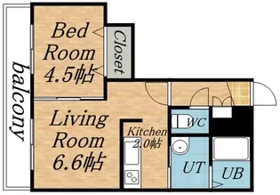 セントラルステート発寒南【4階】の間取り