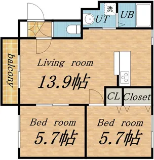PALACION【3階】の間取り