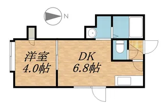 クレスト28【205号室】の間取り