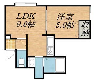RITZ ONE【2階】の間取り