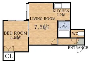 パークハイツ【3階】の間取り