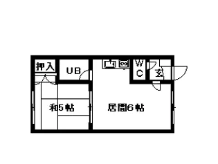 リバーグリーンN【201号室】の間取り