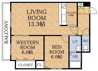 サンクドゥ【3階】の間取り