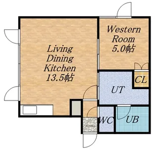 グラーナ北大前【101号室】の間取り