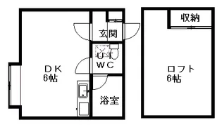 カサ・デ・フェリーチェ【207号室】の間取り