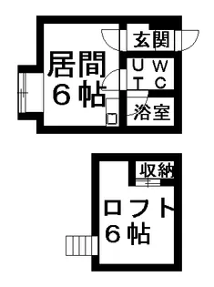 カサ・デ・フェリーチェ【108号室】の間取り
