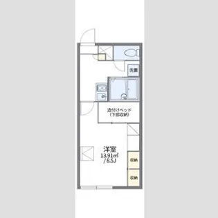 レオパレス赤トンボ【215号室】の間取り