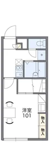 レオパレス赤トンボ【105号室】の間取り