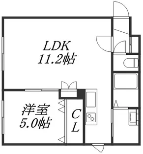 グランメール24ーD【2階】の間取り