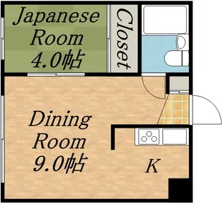 グランメール北2条【00307号室】の間取り