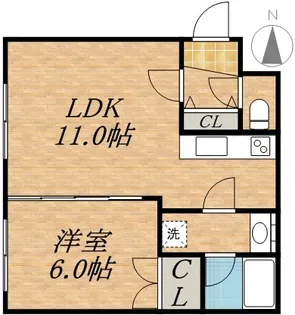 すいえん【00201号室】の間取り