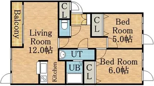 ノースリバーⅢ【1階】の間取り