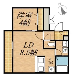 TーSTAGE西町【3階】の間取り