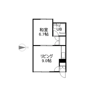コーポ山本【10号室】の間取り
