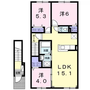 ベラージオ【2階】の間取り
