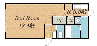麻生アクアリオ【00405号室】の間取り