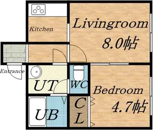 コアパレット【00202号室】の間取り