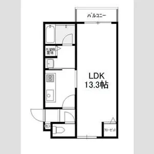 ル・ソレイユ【405号室号室】の間取り