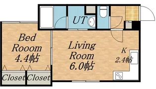 ガーデンハウス美術館前【1階】の間取り