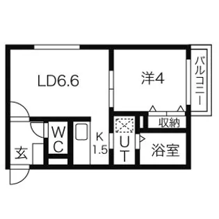 フルハート【3階】の間取り