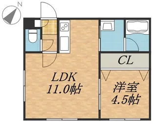 メゾン十花【1階】の間取り