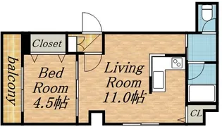 カサール・ガルシア【0201号室】の間取り