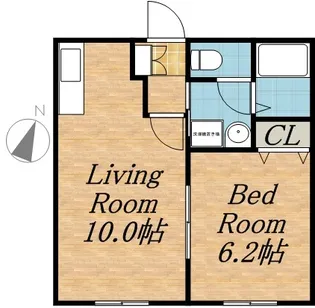 SERENO【303号室】の間取り