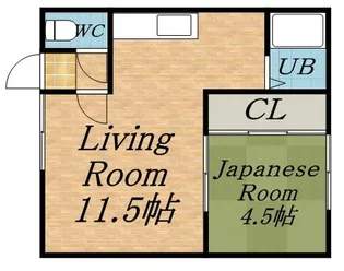 山の手サンハイツ【15号室】の間取り