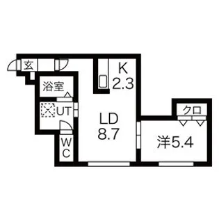 グランフェリーチェ曙【102号室】の間取り