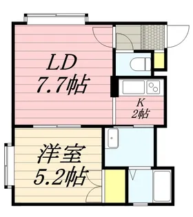 ハレクラニハウス【203号室】の間取り