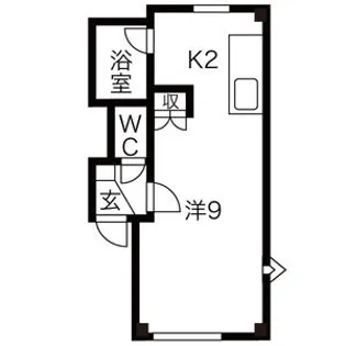 ハイアット麻生【105号室】の間取り