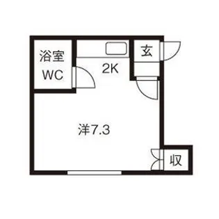 コーポライフ二十四軒N【2階】の間取り