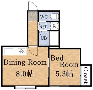 ライラック発寒【106号室】の間取り
