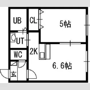 ケレス発寒【00202号室】の間取り