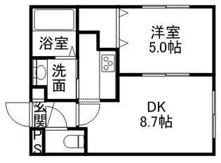 ケレス発寒【00405号室】の間取り