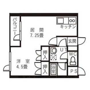 メゾンステラ【105号室】の間取り