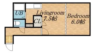 ハニサクル麻生【402号室号室】の間取り