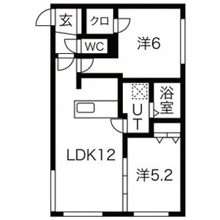 pas a’pas24(パザパ24)【2階】の間取り