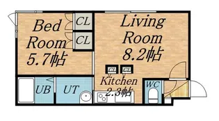 Vivace Kotoni (ヴィバーチェ琴似)【3階】の間取り