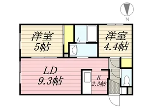 ヴァルム発寒【1階】の間取り