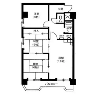 宏友ハイツ【0210号室】の間取り