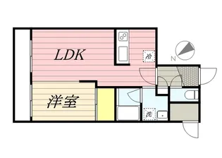 コア山の手【5階】の間取り