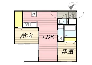 コア山の手【1階】の間取り