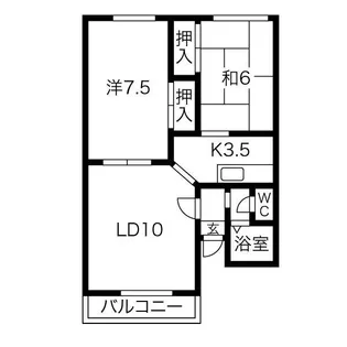CASA JURLIQUE【2階】の間取り