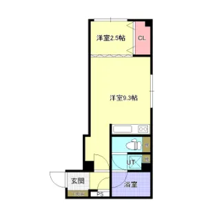 インターナショナルビル【405号室】の間取り