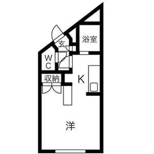 アルファアパル大倉【401号室】の間取り