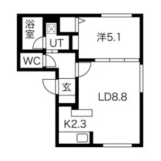 N32 B棟 【4階】の間取り