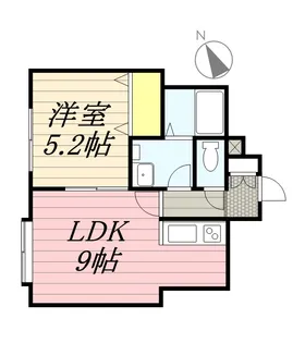 ブルークリスタル66【203号室】の間取り