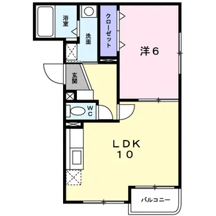 グレイシャス西麻生【2階】の間取り